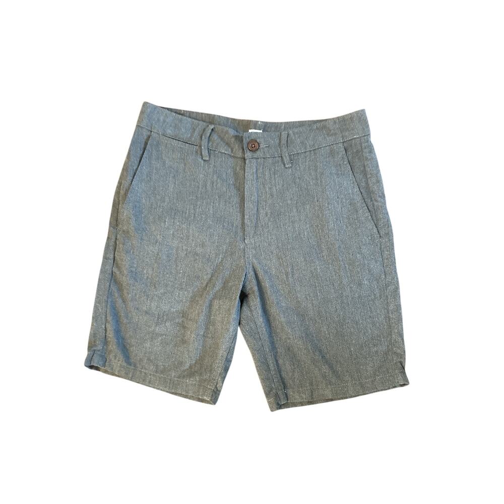 Men 30 Katin USA Gray Chino Shorts Twill Polyester Cotton Outdoor Active Travel